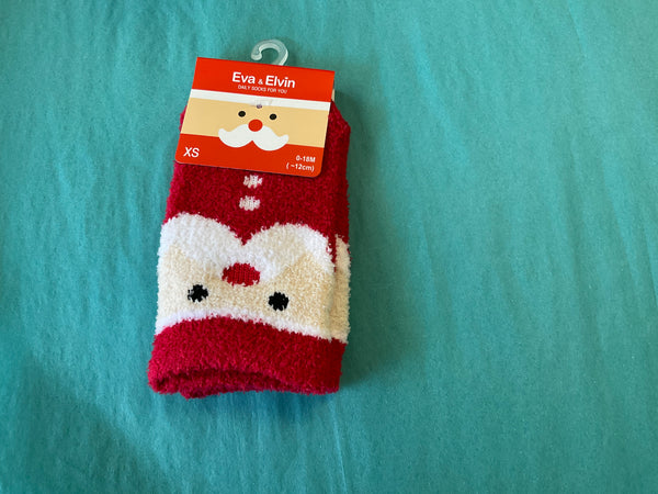 “Zoo Socks” for Toddlers - Santa (Eva & Elvin) - Jilly's Socks 'n Such