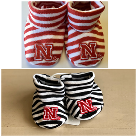 Kids Striped Nebraska Bootie Socks Gift