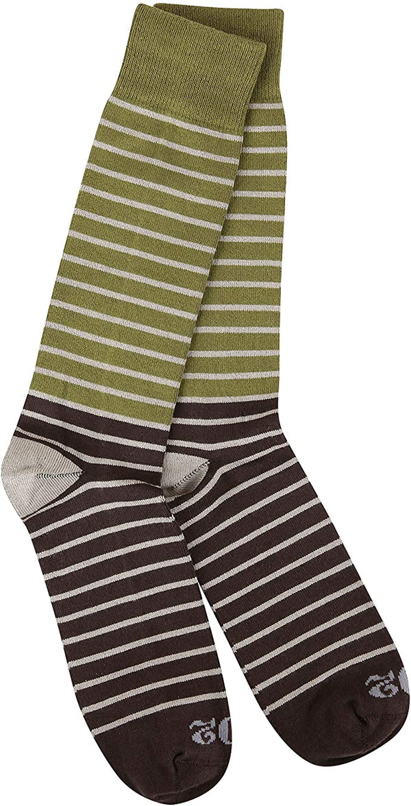 Men’s Worlds Softest Socks Wood Stripe - Jilly's Socks 'n Such