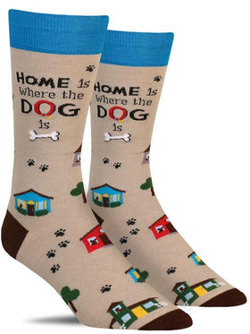 Men’s “Home is where the dog is” Socks