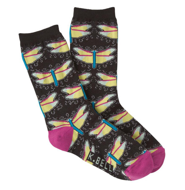 Women’s Large Dragonfly Socks - Jilly's Socks 'n Such