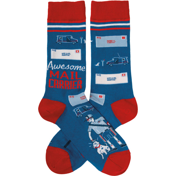 Awesome Mail Carrier Socks - One Size - Jilly's Socks 'n Such