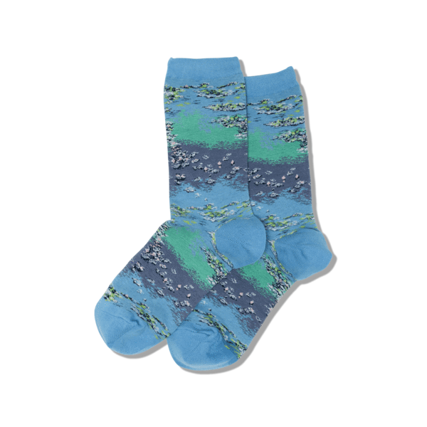 Women’s Hot Sox “Water Lillies” Artist Series Socks - Jilly's Socks 'n Such