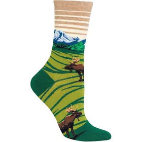 Women’s Moose & Mountains Socks