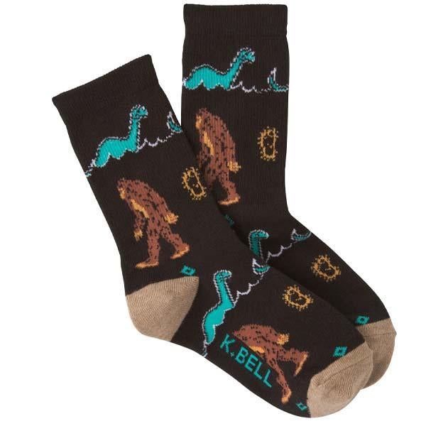 Men’s Bigfoot & Loch Ness Socks - Jilly's Socks 'n Such