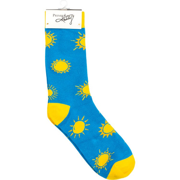 “You Are My Sunshine” - Box Sign and Sock Set - Jilly's Socks 'n Such