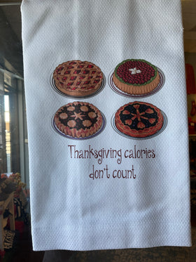 Thanksgiving calories don’t count: kitchen towel