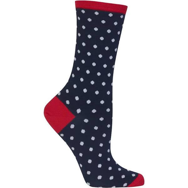 Women’s Dots Denim Socks - Jilly's Socks 'n Such