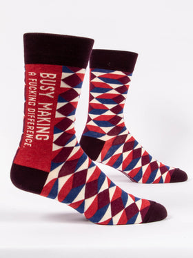 Mens “Busy Making A Fucking Difference” Socks