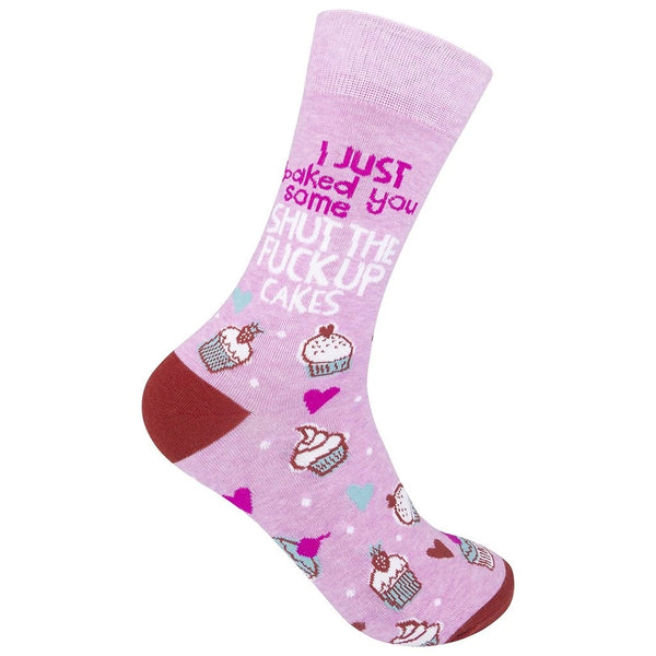 “Shut the Fuck Up Cakes” Socks - One Size - Jilly's Socks 'n Such