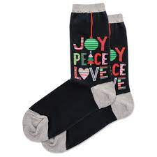 Women's Foot Traffic Christmas “Joy, Peace, Love” Socks