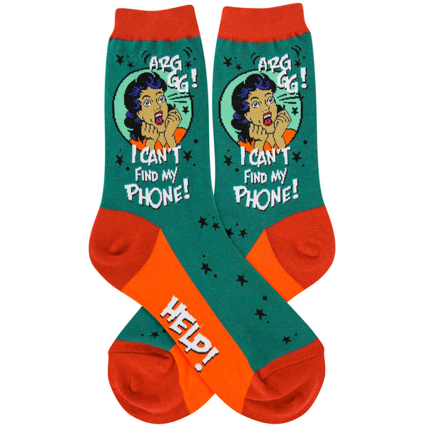 Women’s Lost Phone Socks - Jilly's Socks 'n Such