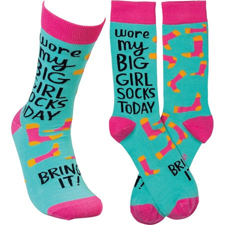 “I Wore My Big Girl Socks Today” Socks - One Size - Jilly's Socks 'n Such