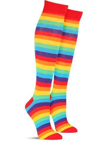Women’s Rainbow Knee Highs Socks - Jilly's Socks 'n Such