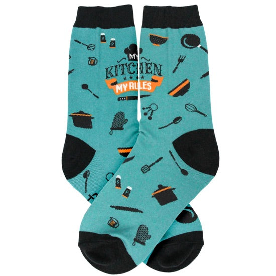 Women's My Kitchen My Rules Socks - Jilly's Socks 'n Such