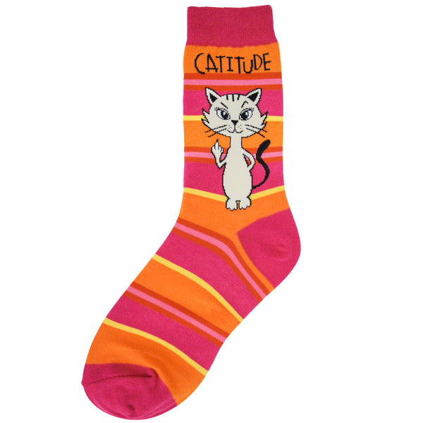 Women’s Catitude Socks - Jilly's Socks 'n Such