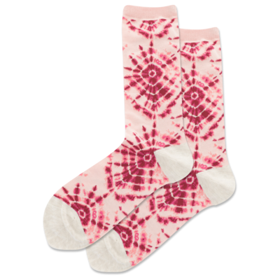 Women’s Hot Sox Pink Tie Dye Socks - Jilly's Socks 'n Such