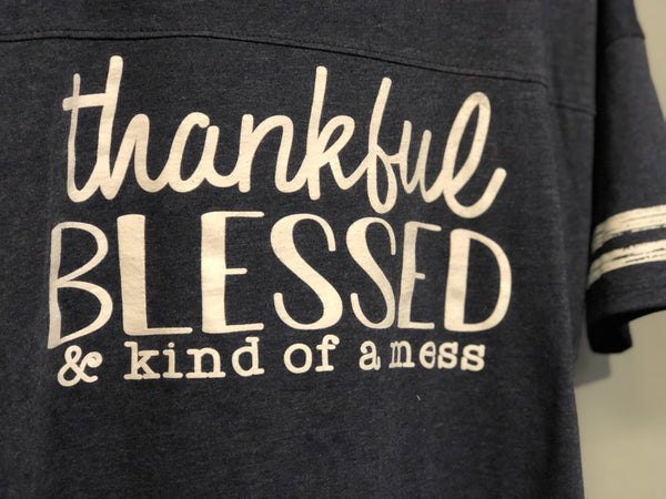 Women’s Thankful Blessed T-Shirt - Jilly's Socks 'n Such