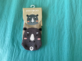 “Zoo Socks” for Toddlers - Rhino