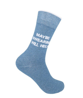 “Maybe Swearing Will Help” Socks - One Size