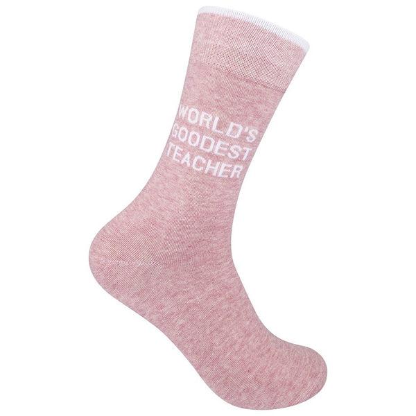 “World’s Goodest Teacher” Socks - One Size - Jilly's Socks 'n Such