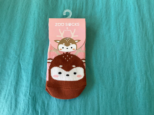 “Zoo Socks” for Toddlers - Deer - Jilly's Socks 'n Such