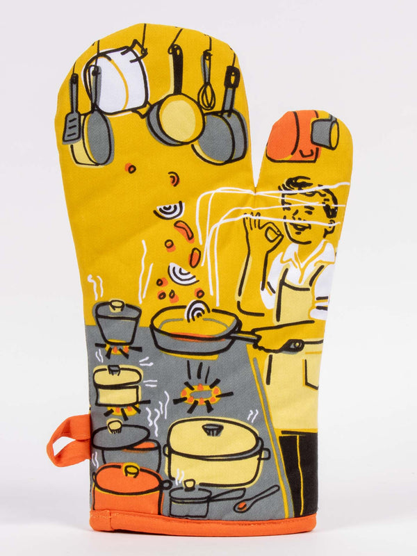 Man With a Pan Oven Mitt - Jilly's Socks 'n Such