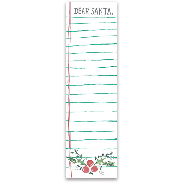 “Dear Santa” Notepad - Jilly's Socks 'n Such