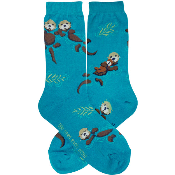 Otters women’s sock - Jilly's Socks 'n Such