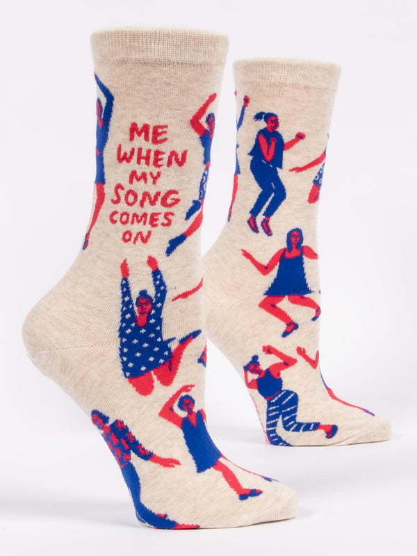 Women’s “When My Song Comes On” Socks - Jilly's Socks 'n Such