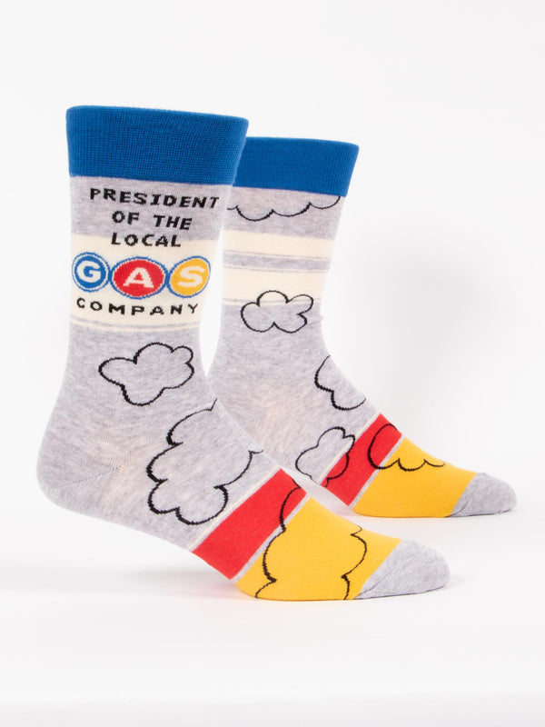 “President of the Gas Company” Saying Socks - Jilly's Socks 'n Such