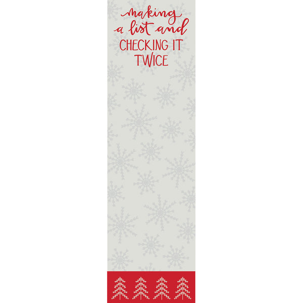 “Making A List” Christmas Notepad Tablet - Jilly's Socks 'n Such