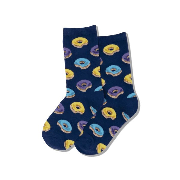 Kid’s Donut Socks - Dark Blue - Jilly's Socks 'n Such