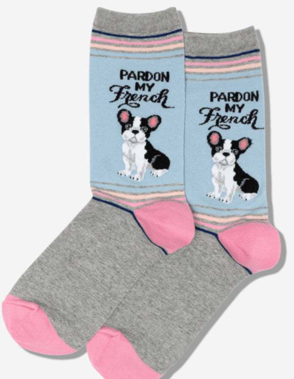 Women’s Pardon my French Socks - Jilly's Socks 'n Such