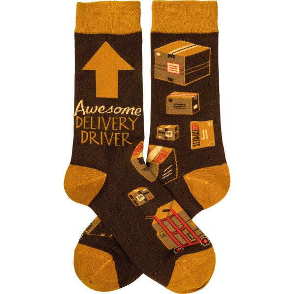 Awesome Delivery Driver Socks - One Size - Jilly's Socks 'n Such