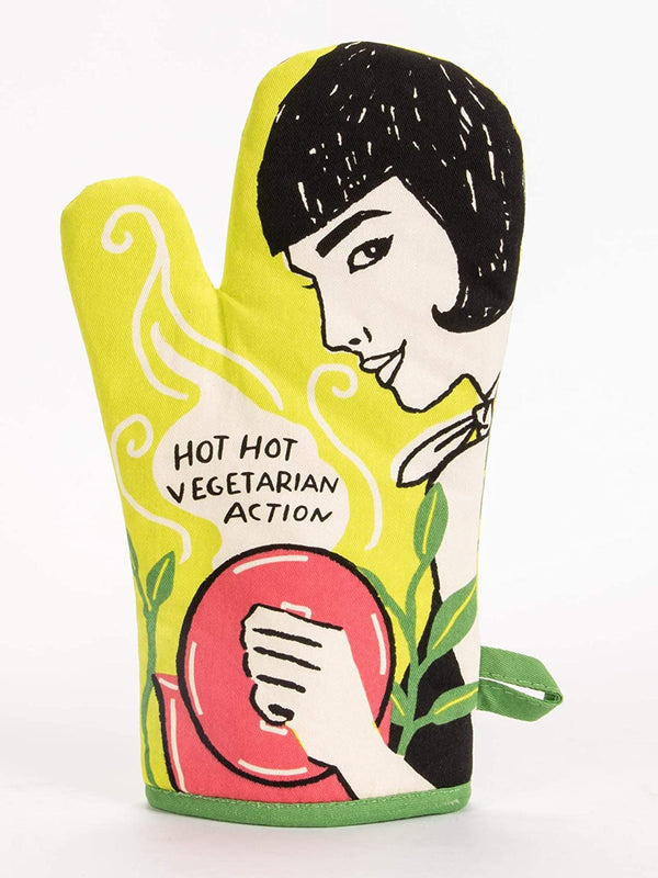Hot Hot Vegetarian Action Oven Mitt - Jilly's Socks 'n Such