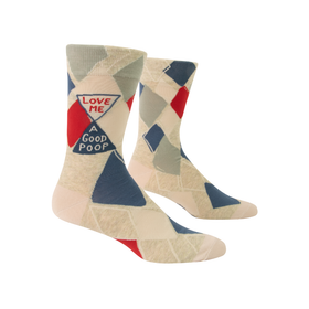 Men’s “Love me a good poop” Sock