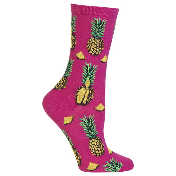Women’s Pineapple Pink Socks - Jilly's Socks 'n Such
