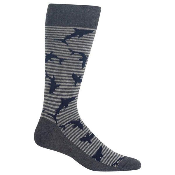 Men’s Striped Shark Socks - Jilly's Socks 'n Such