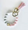 Silicone Bead Bangle Key Chain