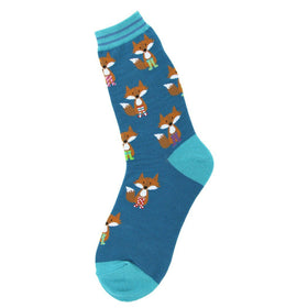 Women’s Blue Fox Socks