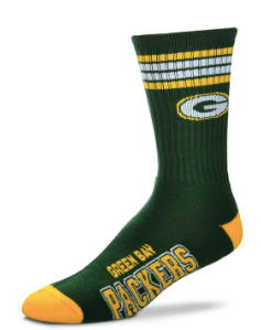 Green Bay Packers Socks - large - Jilly's Socks 'n Such