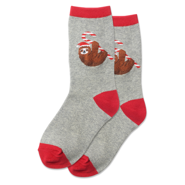 Kid’s Christmas Sloth Socks - Jilly's Socks 'n Such