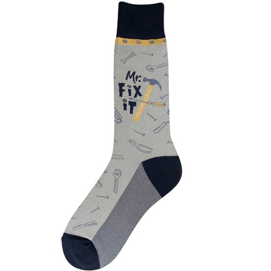 Mens “Mr. Fix It” Tool Socks - Jilly's Socks 'n Such