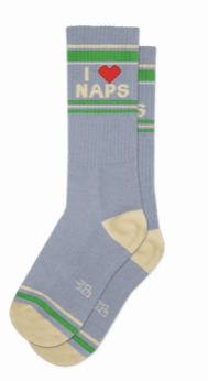 I ❤️ NAPS gym crew socks