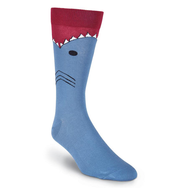 Men’s - Red Shark Attack Socks - Jilly's Socks 'n Such