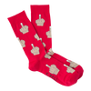 Men’s-Middle Finger Socks (grey & black & red)
