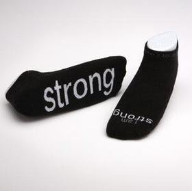 Notes to Self “I Am Strong” Black Socks - Multiple Sizes