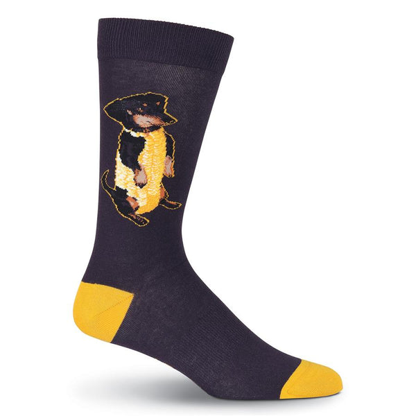 Men’s Corn Dog Dachsund Socks - Jilly's Socks 'n Such