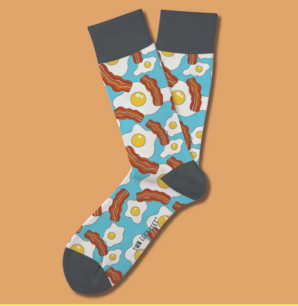 Men’s Bacon and Eggs Breakfast Socks - Jilly's Socks 'n Such